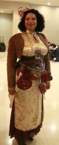 Dorothy Winterman's Asian-influenced Steampunk outfit by Luisa Ana Fuentes.